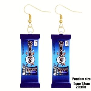 Almond Joy Dangle Novelty Earrings